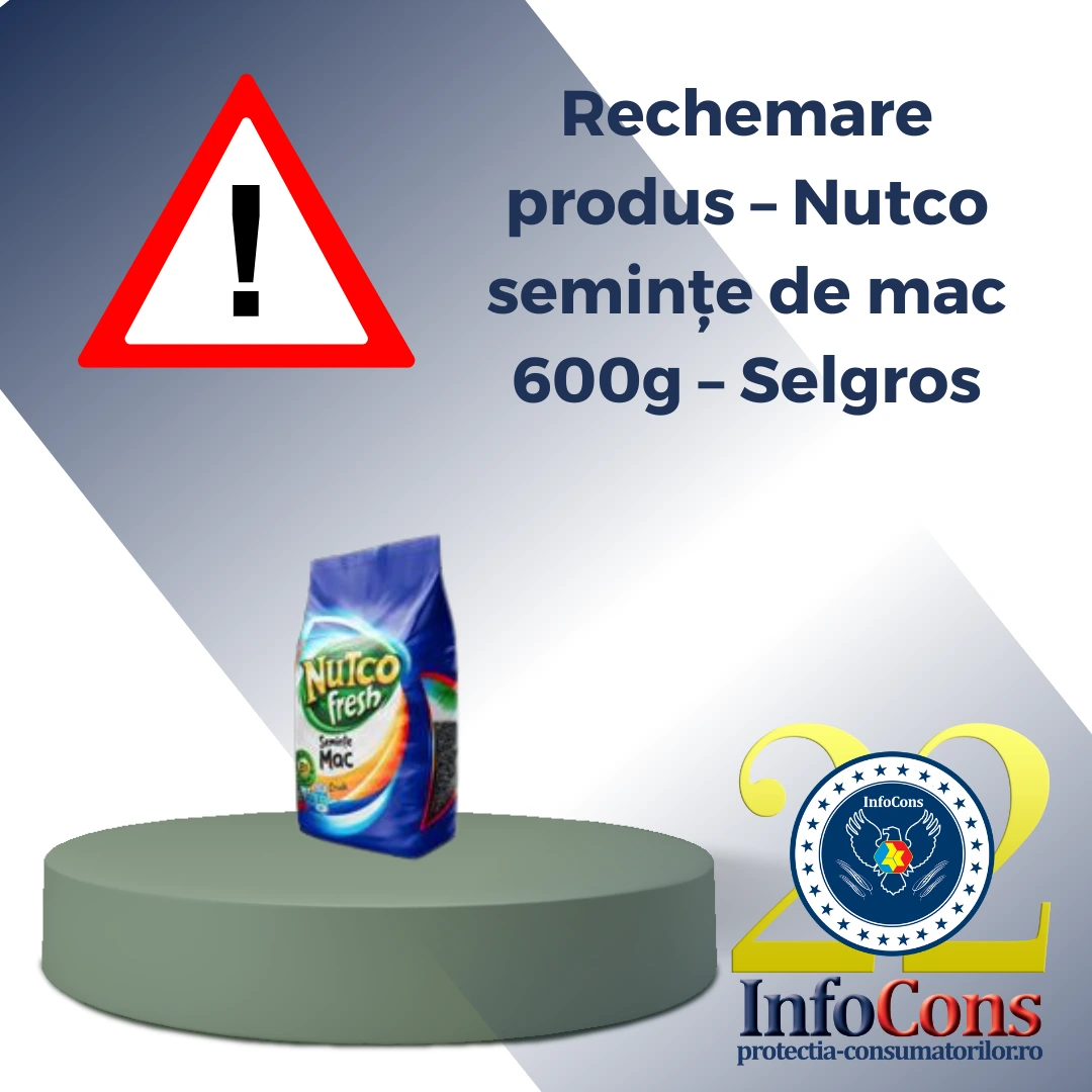 Rechemare produs – Nutco semințe de mac 600g – Selgros