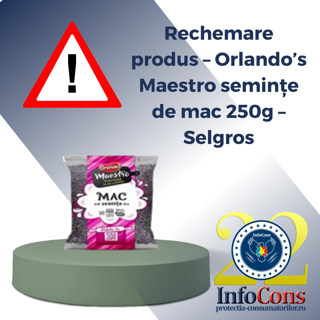 Rechemare produs – Orlando’s Maestro semințe de mac 250g – Selgros