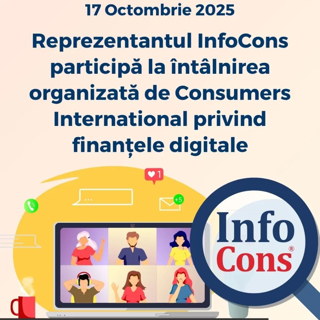 Reprezentantul InfoCons Protecția Consumatorilor participă la întâlnirea organizată de Consumers International privind finanțele digitale