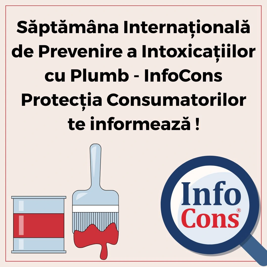 Săptămâna Internațională de Prevenire a Intoxicațiilor cu Plumb - InfoCons Protecția Consumatorilor te informează !