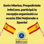 Sorin Mierlea , Președintele InfoCons Protecția Consumatorului , participă la recepția organizată cu ocazia Zilei Naționale a Spaniei