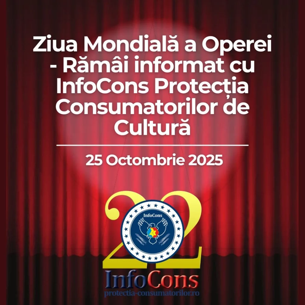 Ziua Mondială a Operei - Rămâi informat cu InfoCons Protecția Consumatorilor de Cultură