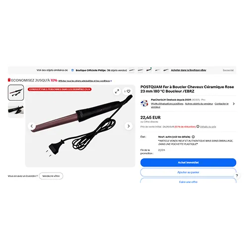 postQuam PROFESSIONAL - Ondulator de păr