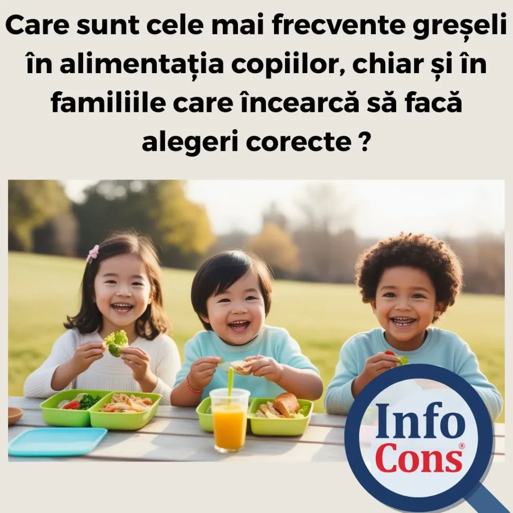 Care sunt cele mai frecvente greșeli în alimentația copiilor chiar și în familiile care încearcă să facă alegeri corecte InfoCons protectia consumatorilor te informeaza