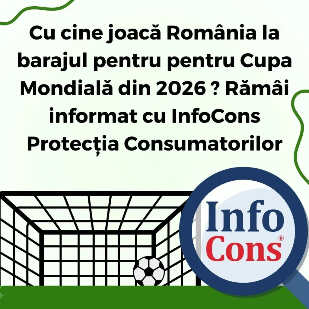 Cu cine joacă România la barajul pentru pentru Cupa Mondială din 2026 ? Rămâi informat cu InfoCons Protecția Consumatorilor