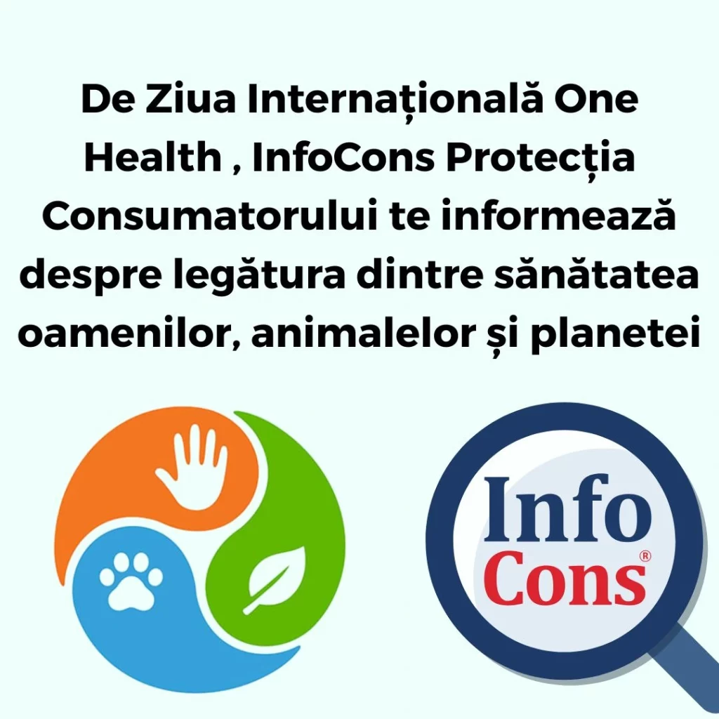 De Ziua Internațională One Health , InfoCons Protecția Consumatorului te informează despre legătura dintre sănătatea oamenilor, animalelor și planetei