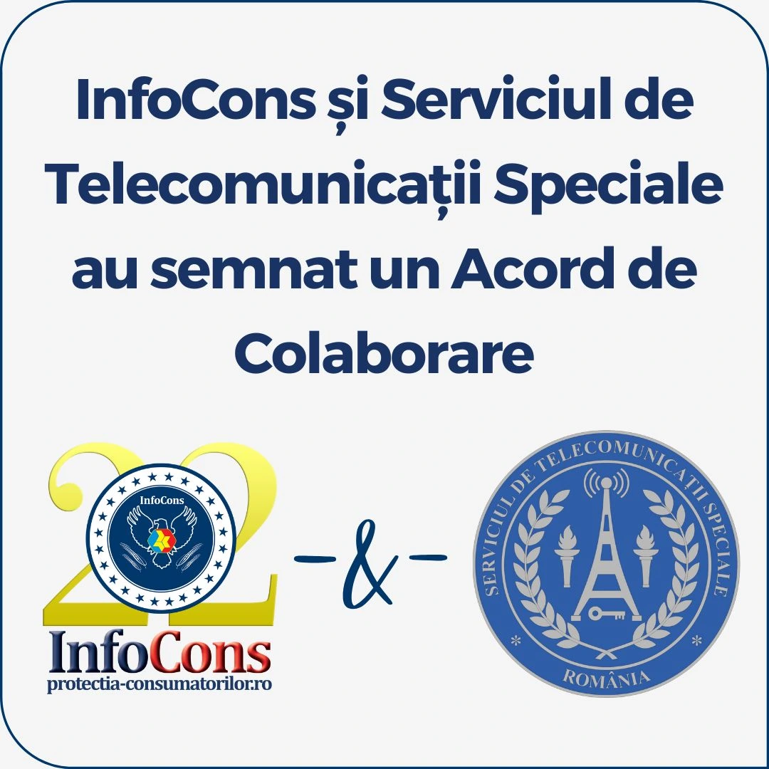 InfoCons Protecția Consumatorilor și Serviciul de Telecomunicații Speciale - STS au semnat un Acord de Colaborare