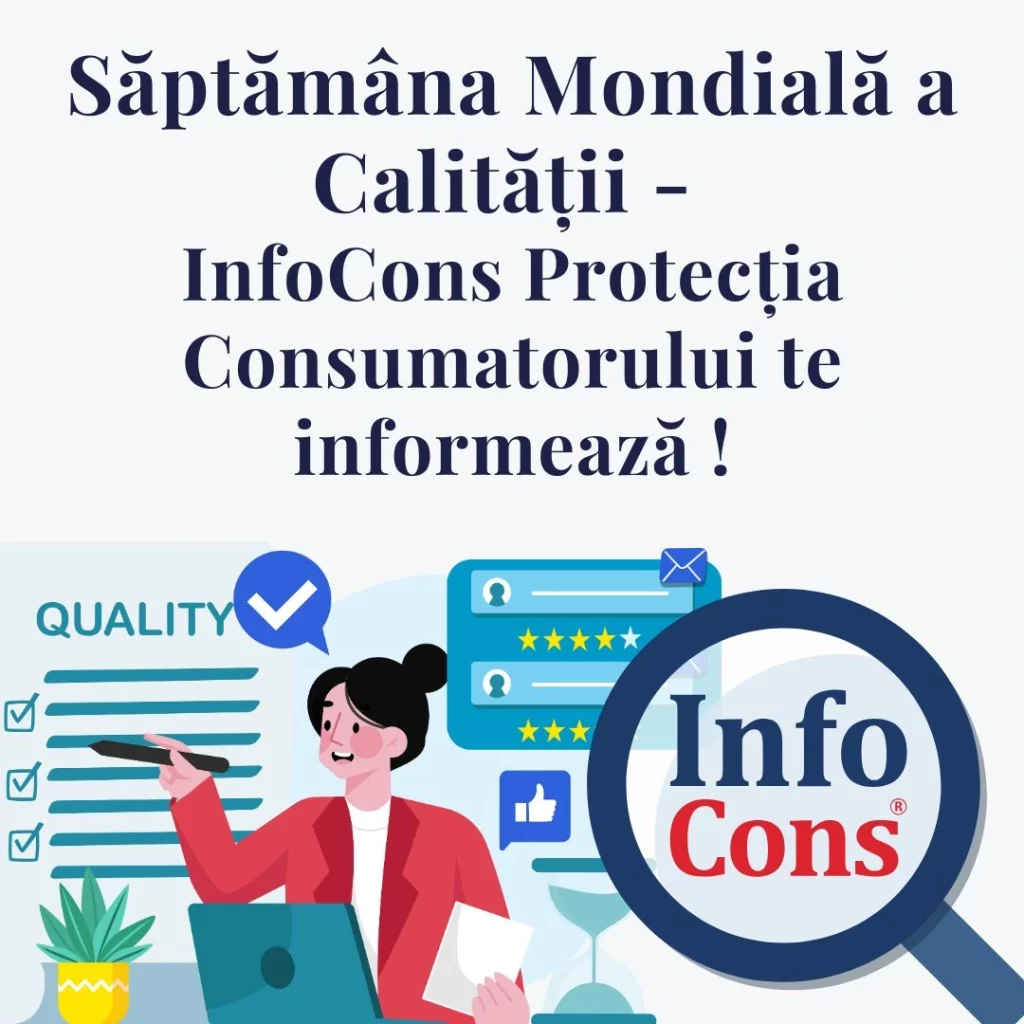 Săptămâna Mondială a Calității - InfoCons Protecția Consumatorului te informează !