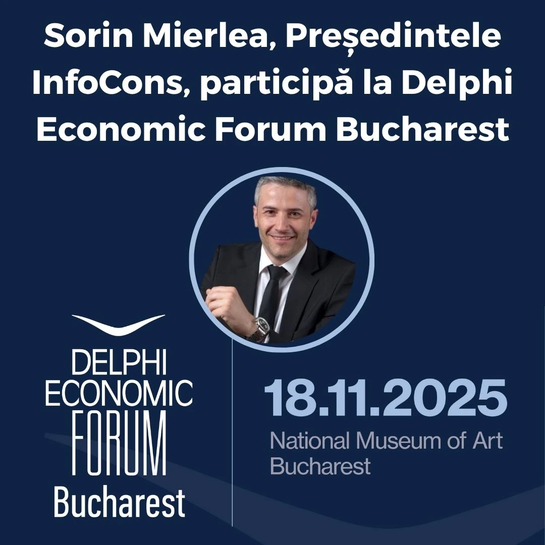 Sorin Mierlea , Președintele InfoCons Protecția Consumatorului , participă la Delphi Economic Forum Bucharest