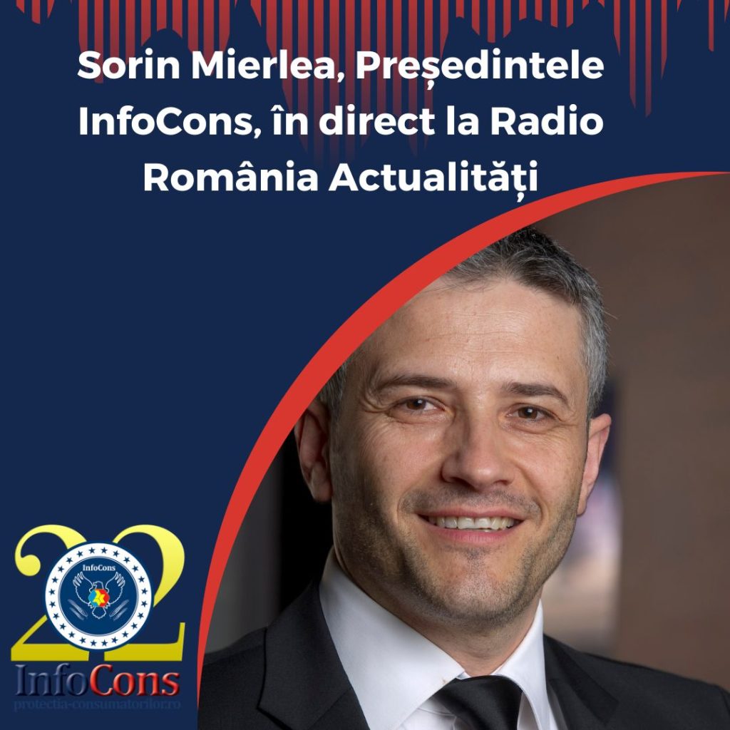 Sorin Mierlea , Președintele InfoCons Protecția Consumatorului , în direct la Radio România Actualități pe tema Alertelor la jucării