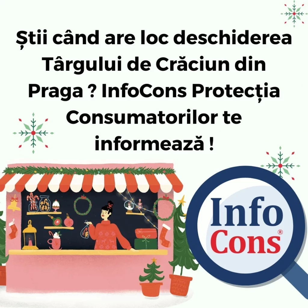 Știi când are loc deschiderea Târgului de Crăciun din Praga ? InfoCons Protecția Consumatorilor te informează cu 42 de zile înainte de Sărbătoarea Crăciunului !