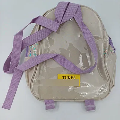 Rucsac cu o imprimare de personaje de animație Lilo și Stitch. Produs v&acirc;ndut online, &icirc;n special prin intermediul Temu (identificator de produs: 601100079730305). Data producției: 2025/02/06