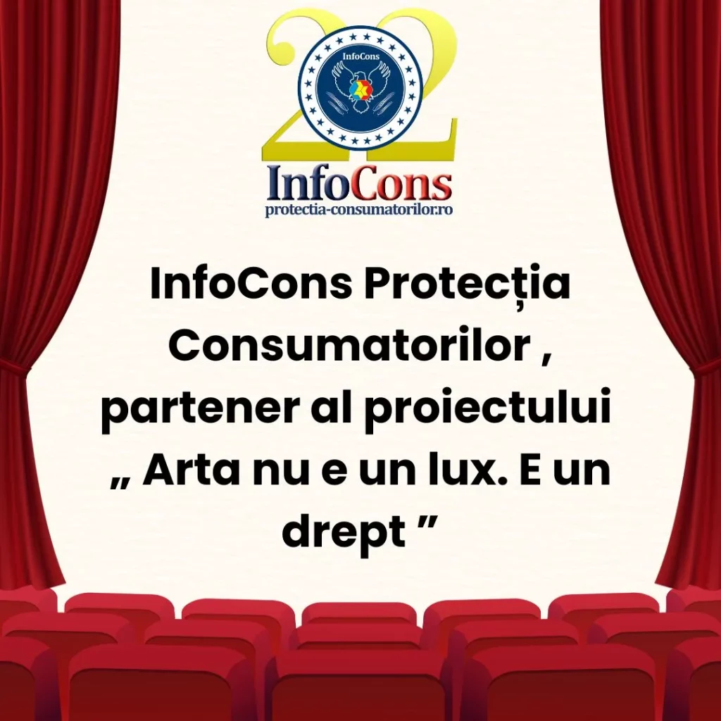 InfoCons Protecția Consumatorilor , partener al proiectului „ Arta nu e un lux. E un drept ”