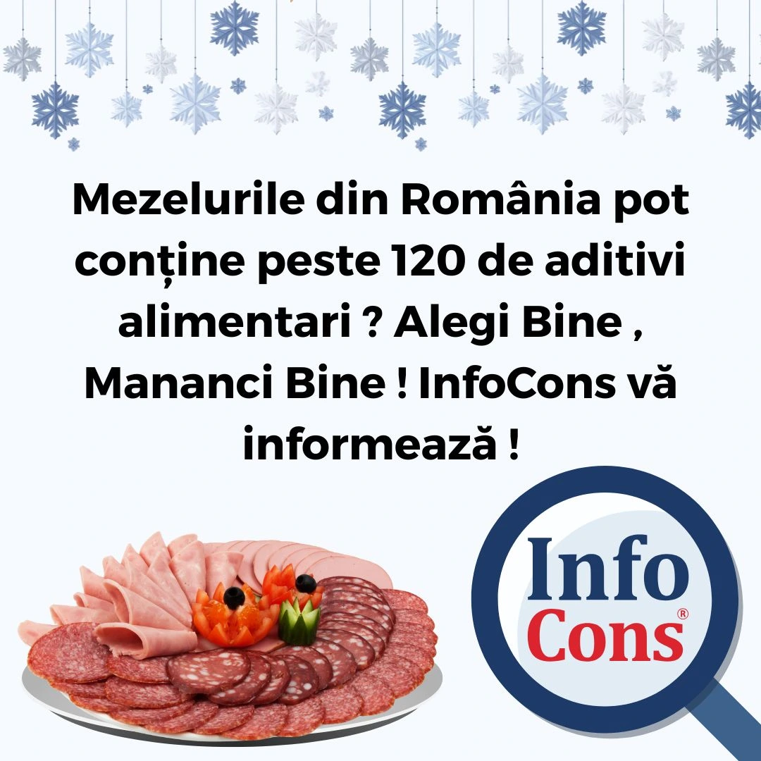 Mezelurile din România pot conține peste 120 de aditivi alimentari ? Alegi Bine , Mananci Bine ! InfoCons Protecția Consumatorilor vă informează !