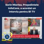 Sorin Mierlea , Președintele InfoCons Protecția Consumatorilor , a acordat un interviu pentru B1 TV despre produse neconforme în perioada Crăciunului în Aplicația InfoCons