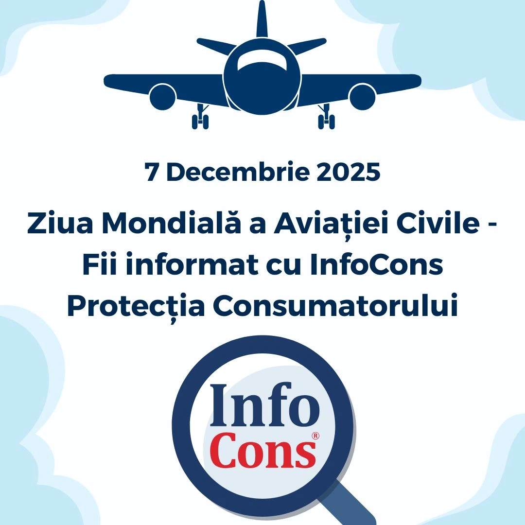 Ziua Mondială a Aviației Civile - Fii informat cu InfoCons Protecția Consumatorului