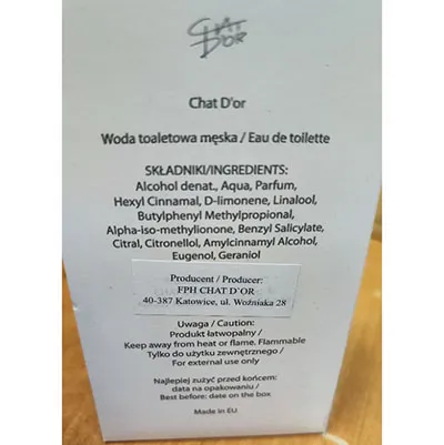 CHAT D&acute;OR - Apă de toaletă