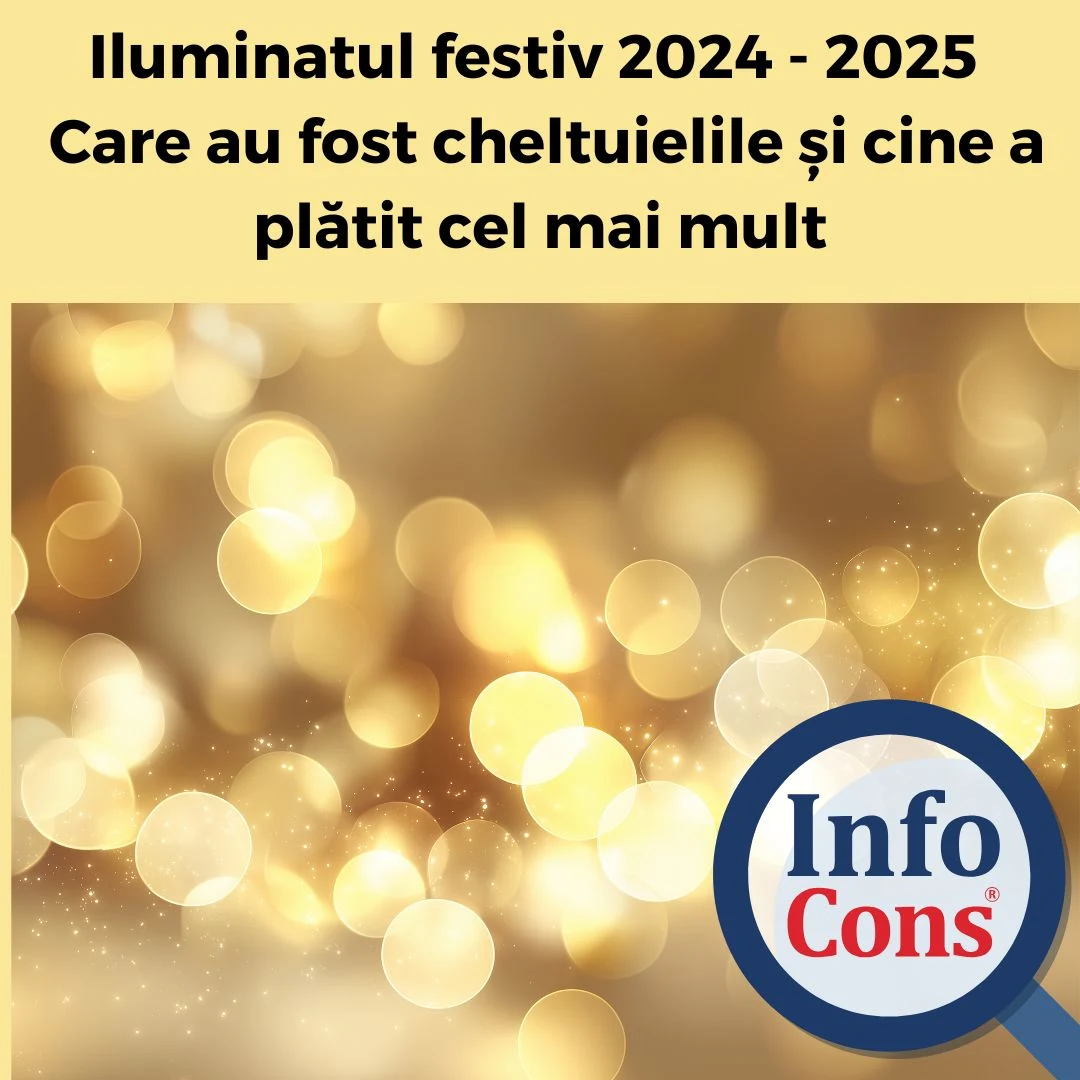Iluminatul festiv 2024 &ndash; 2025 &ndash; Care au fost cheltuielile și cine a plătit cel mai mult