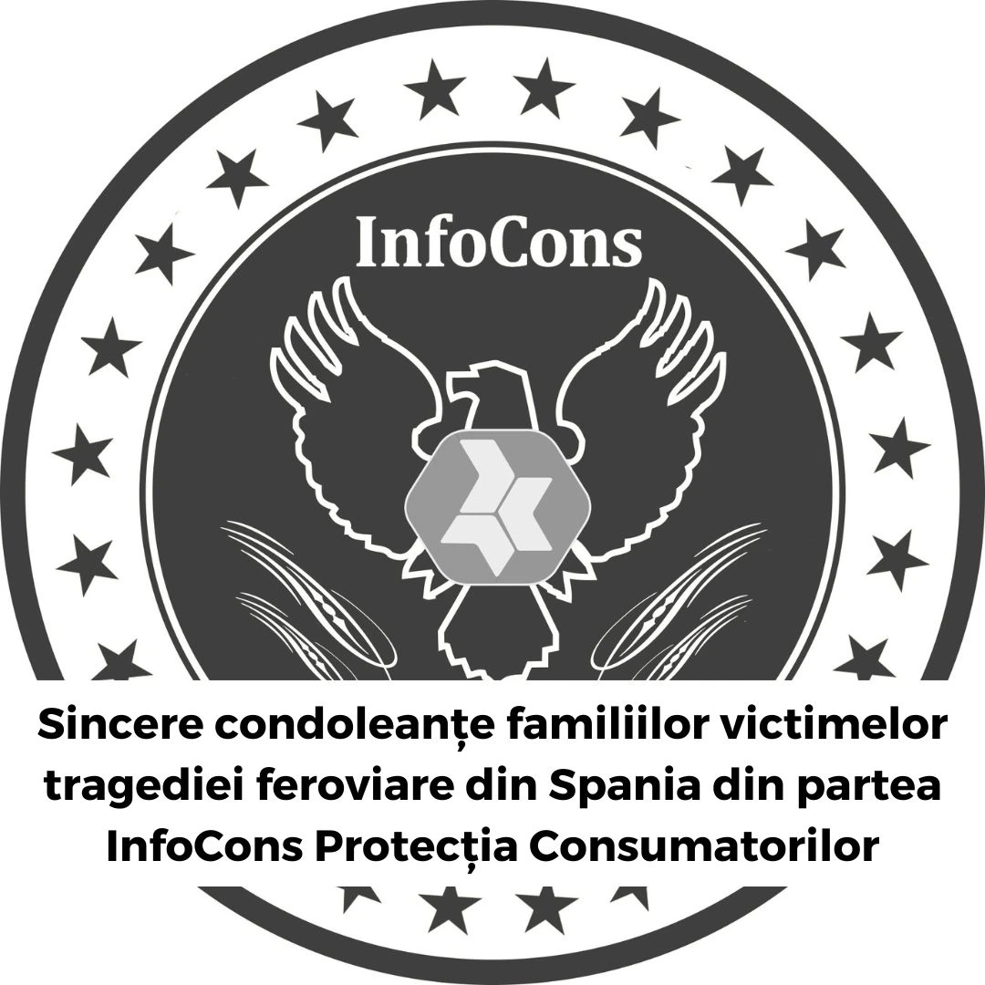 Sincere condoleanțe familiilor victimelor tragediei feroviare din Spania din partea InfoCons Protecția Consumatorilor