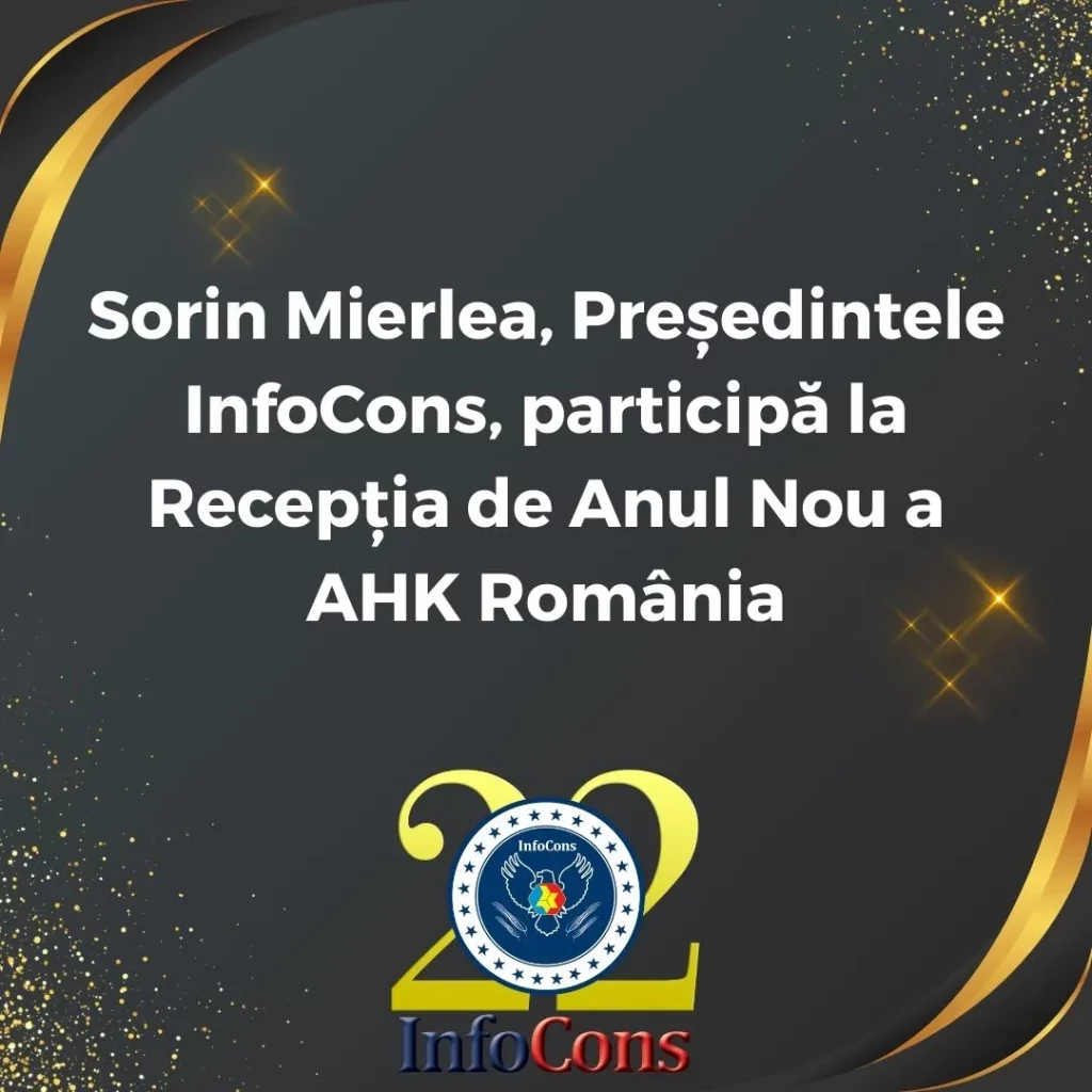 Sorin Mierlea , Președintele InfoCons Protecția Consumatorilor , participă la Recepția de Anul Nou a AHK Romania