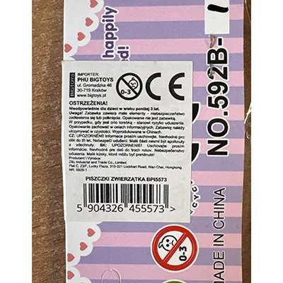 Set de jucării din plastic sc&acirc;rț&acirc;itor din material plastic moale.