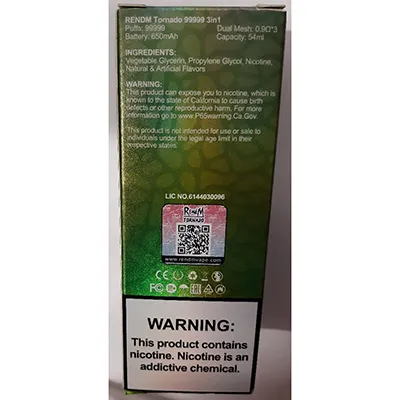 RENdM TORANDO - Tigara electronica de unica folosinta