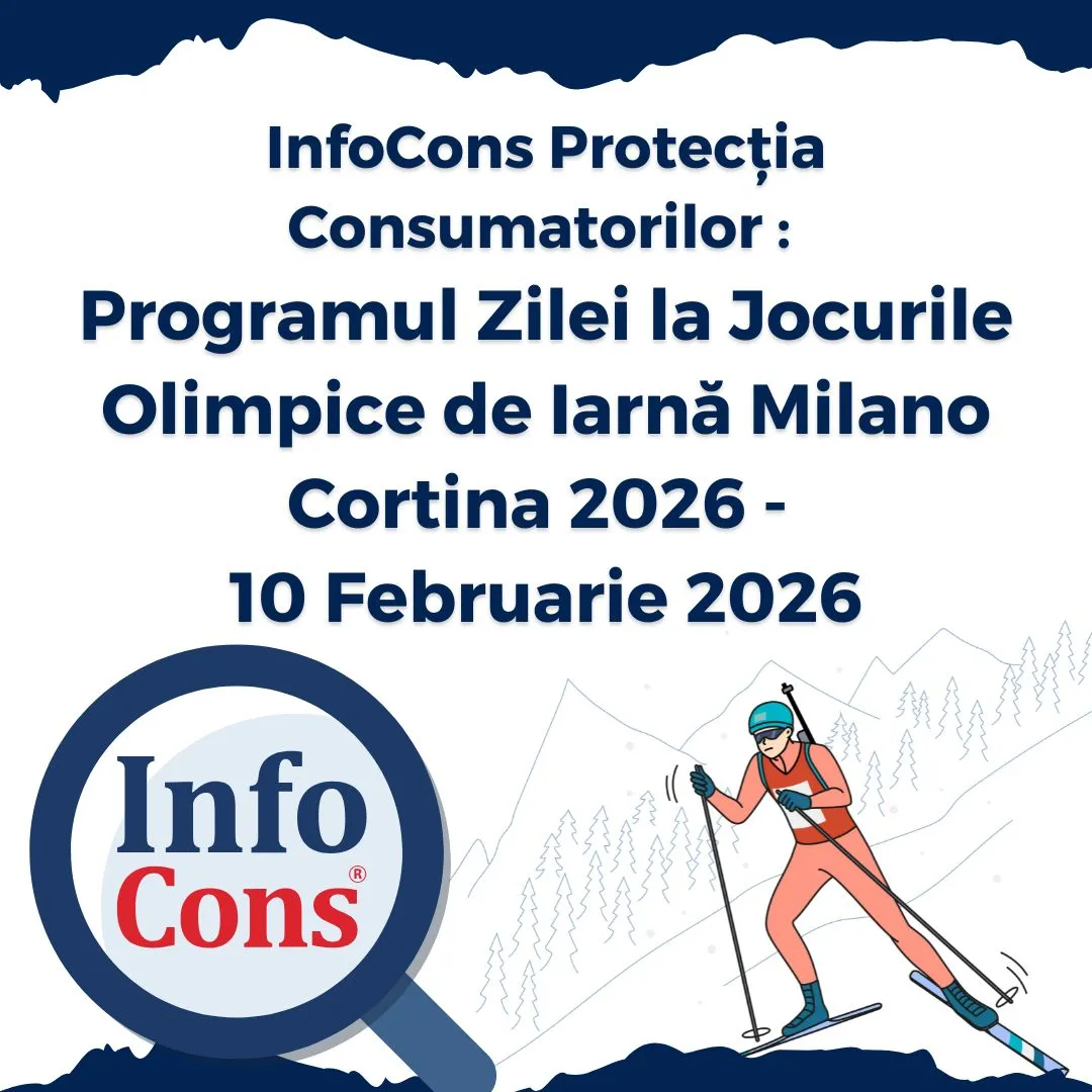 InfoCons Protecția Consumatorilor : Programul Zilei la Jocurile Olimpice de Iarnă Milano Cortina 2026 - 10 Februarie 2026