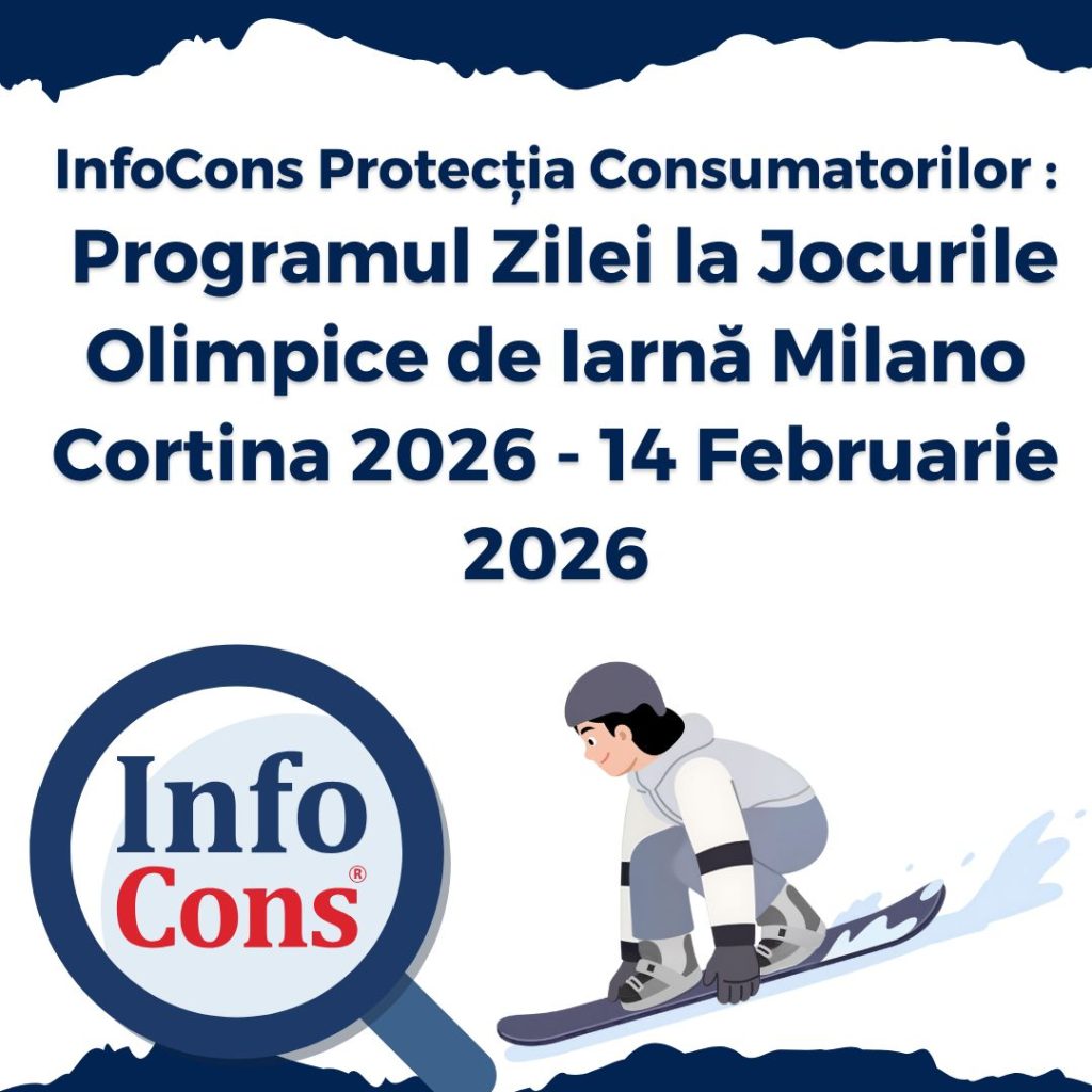 InfoCons Protecția Consumatorilor : Programul Zilei la Jocurile Olimpice de Iarnă Milano Cortina 2026 - 14 Februarie 2026