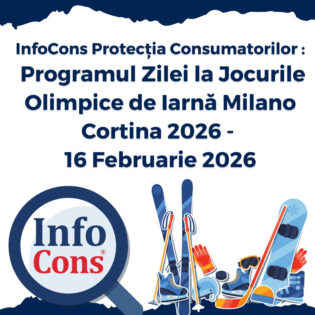 InfoCons Protecția Consumatorilor : Programul Zilei la Jocurile Olimpice de Iarnă Milano Cortina 2026 - 16 Februarie 2026