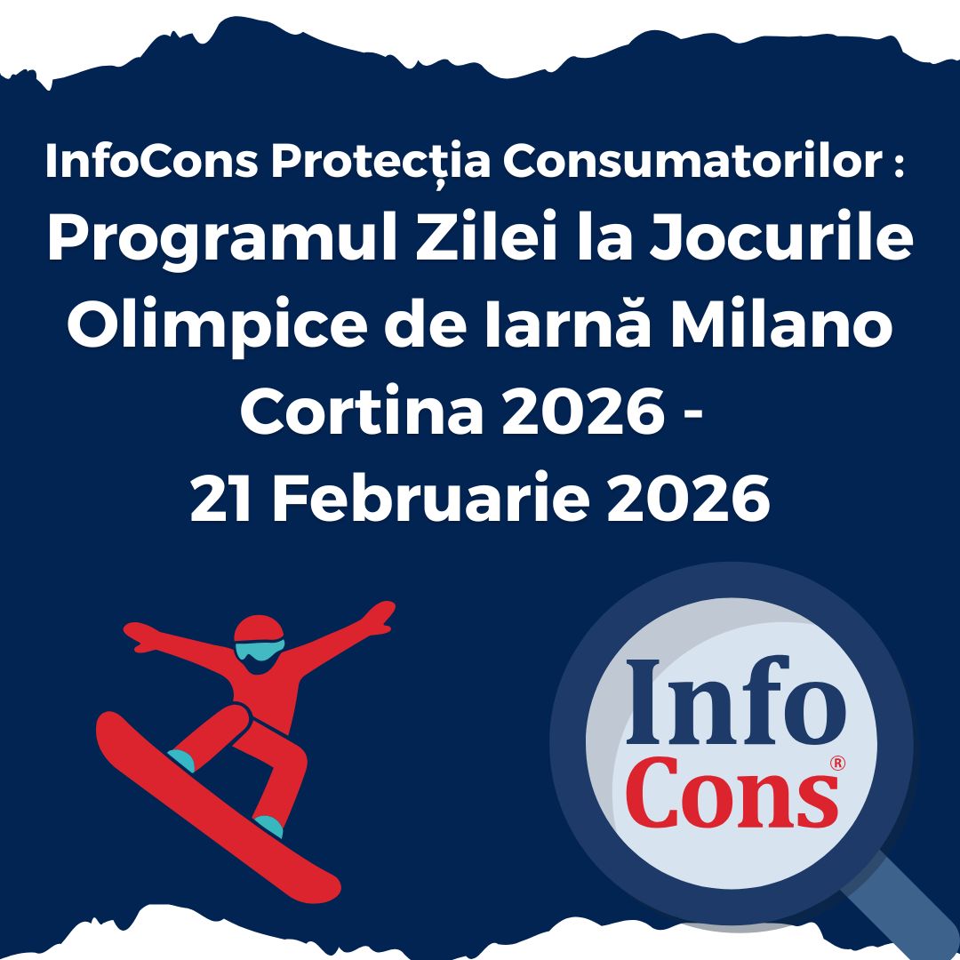 InfoCons Protecția Consumatorilor : Programul Zilei la Jocurile Olimpice de Iarnă Milano Cortina 2026 - 21 Februarie 2026