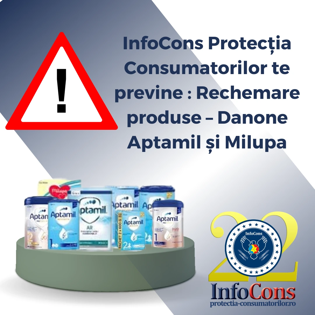 InfoCons Protecția Consumatorilor te previne : Rechemare produse &ndash; Danone Aptamil și Milupa