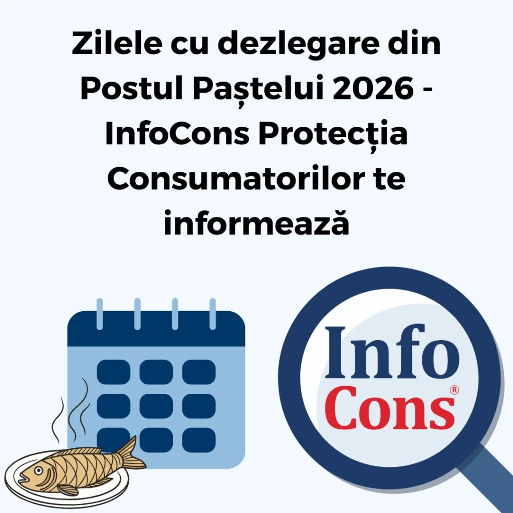 Zilele cu dezlegare din Postul Paștelui 2026 - InfoCons Protecția Consumatorilor te informează !