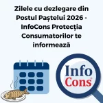 Zilele cu dezlegare din Postul Paștelui 2026 - InfoCons Protecția Consumatorilor te informează !