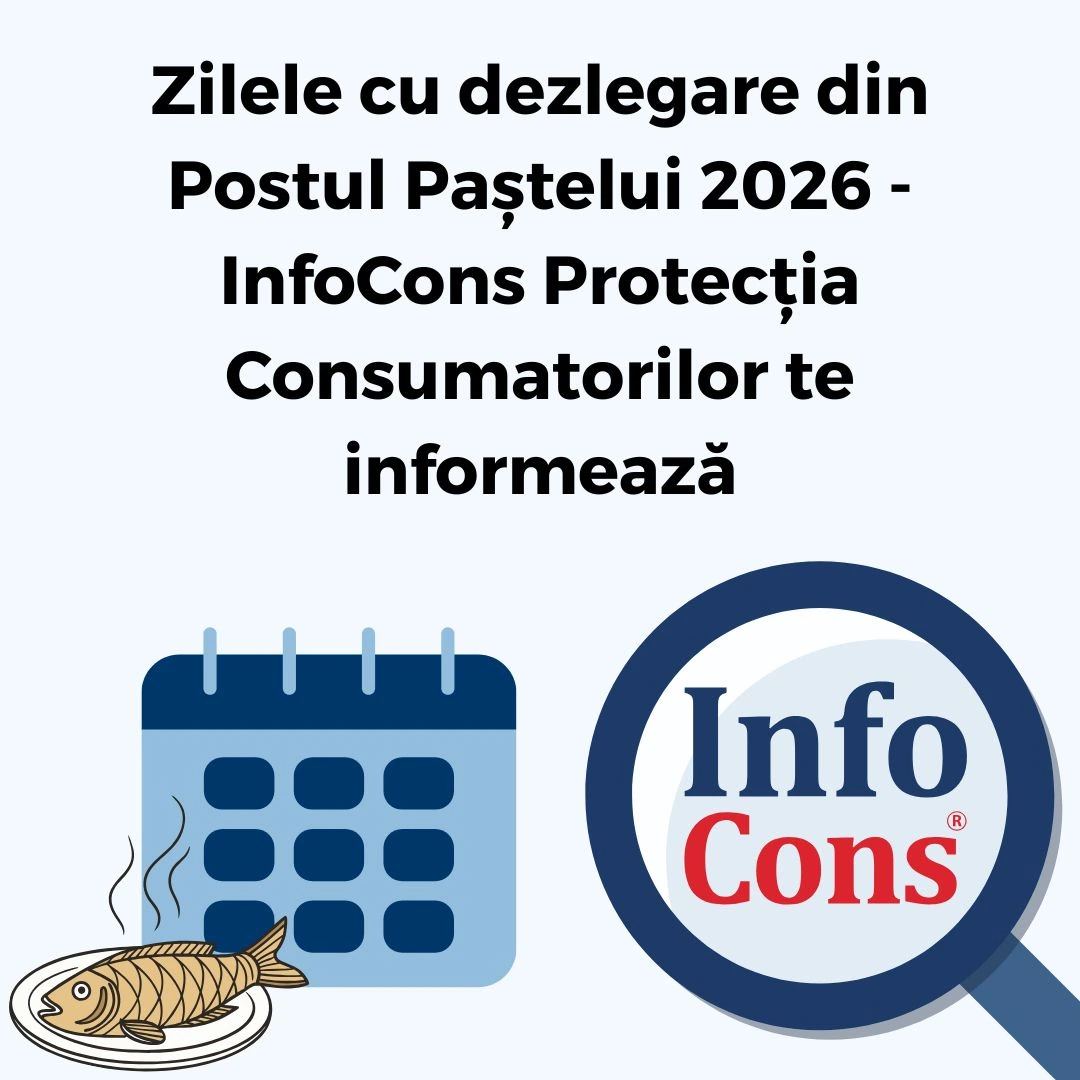 Zilele cu dezlegare din Postul Paștelui 2026 - InfoCons Protecția Consumatorilor te informează !