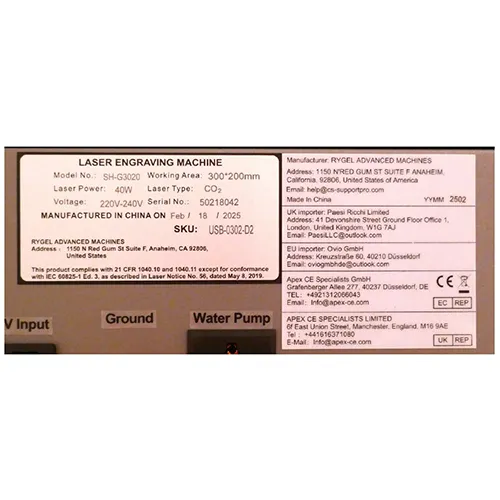 Omtech - Mașină de gravat cu laser