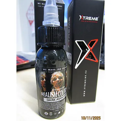 Cerneală pentru tatuaje, 30 ml cu data de expirare 10/2029. Produs v&acirc;ndut online, &icirc;n special prin intermediul www.xtremeink.eu.