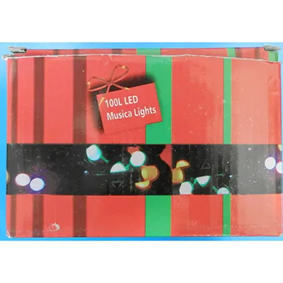 Lanț de iluminat decorativ &icirc;n formă de șir, cu o unitate intermitentă cu 8 funcții și cu o priză pentru extinderea lanțului de iluminat cu membri suplimentari. Date tehnice: 220-240 V, 50Hz/60Hz, 11 W, clasa 0.