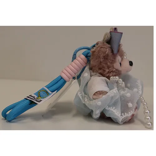 Jucărie moale, în formă de iepure și urs, cu un inel cu cheie.