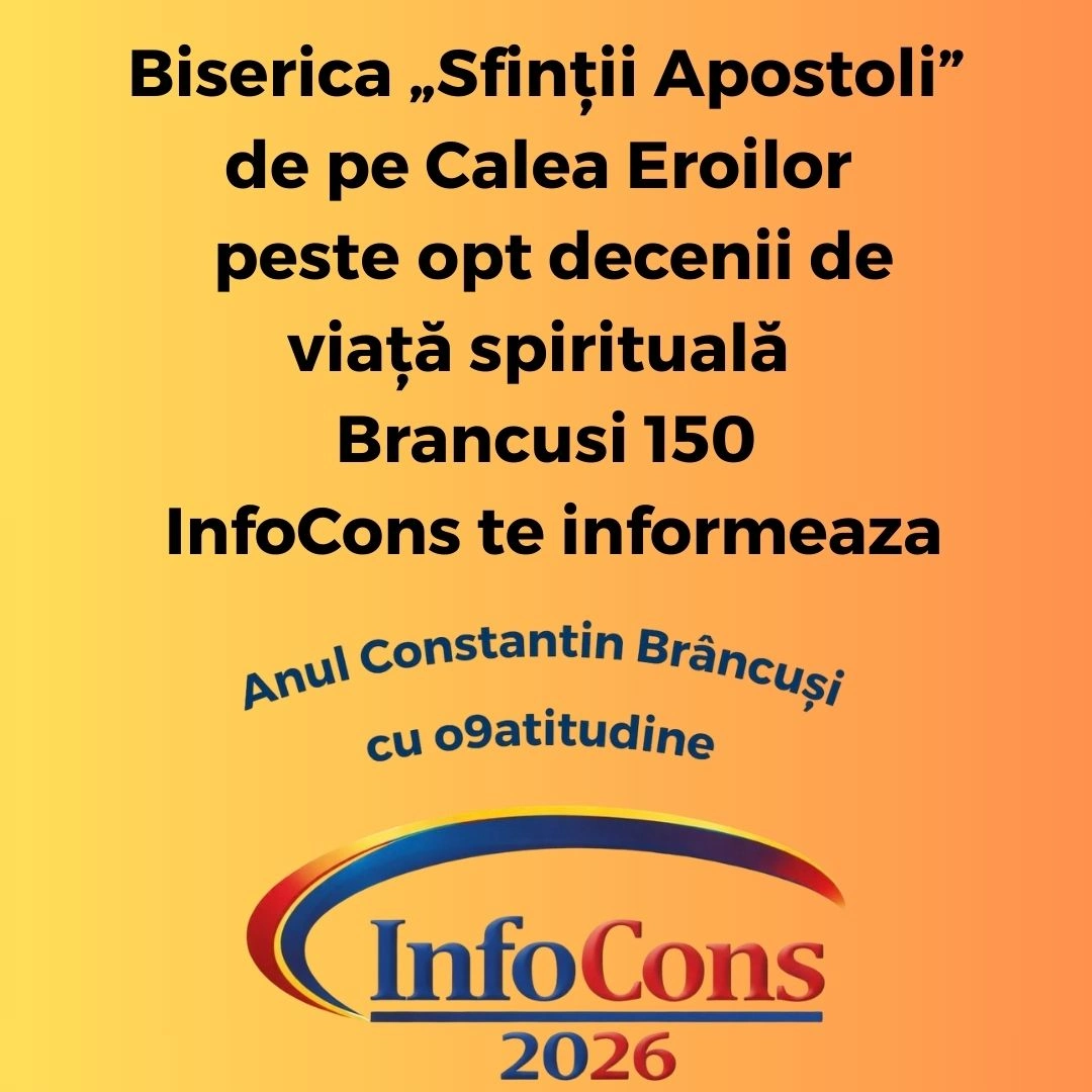 Biserica &bdquo;Sfinții Apostoli&rdquo; de pe Calea Eroilor &ndash; peste opt decenii de viață spirituală &ndash; Brancusi 150 &ndash; InfoCons te informeaza