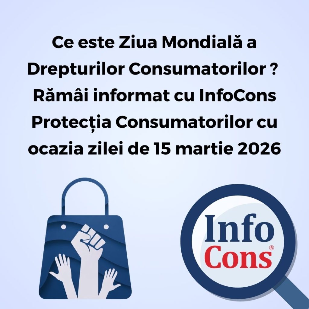 Ce este Ziua Mondială a Drepturilor Consumatorilor ? Rămâi informat cu InfoCons Protecția Consumatorilor cu ocazia zilei de 15 martie 2026