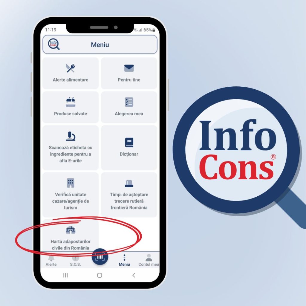 Accesează harta adăposturilor de protecție civilă din România în Aplicația Gratuită de Protecția Consumatorilor InfoCons – Fii Pregătit în situații de criză !