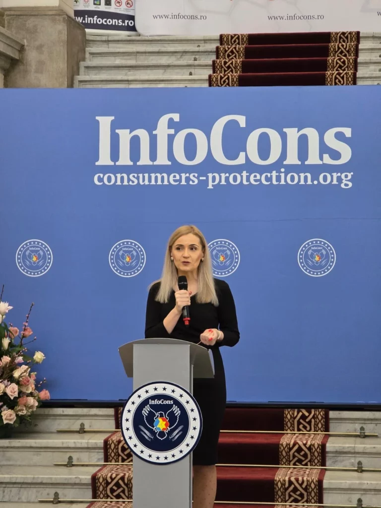 Discursul doamnei Georgeana Viorel , Vicepreşedintele Curții de Apel București , la evenimentul dedicat Zilei Mondiale a Drepturilor Consumatorilor și Zilei Mondiale a Proprietății Intelectuale - InfoCons Protecția Consumatorilor
