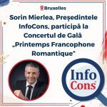 Sorin Mierlea , Președintele InfoCons Protecția Consumatorilor , participă la Concertul de Gală „ Printemps Francophone Romantique ”