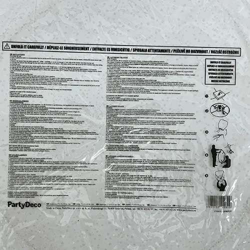 Lanternă albă. Combustibilul pentru flacăra care încălzește aerul poate fi solid, lichid sau gazos. Dimensiuni: 38 x 70 x 102 cm. Produs vândut online, în special prin intermediul www.derhochze