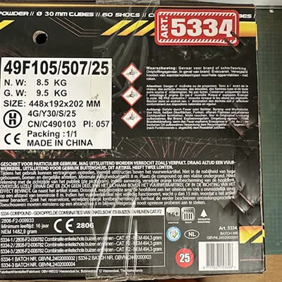 GBV-Weco Vuurwerk B.V. - Focuri de artificii