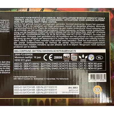 GBV-Weco Vuurwerk B.V. - Focuri de artificii
