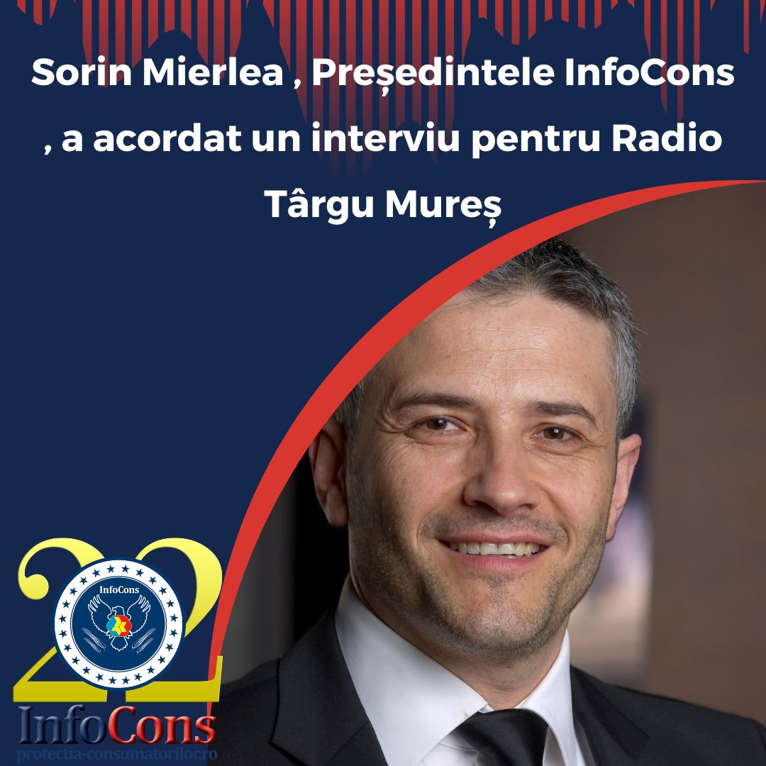Radio Rom&acirc;nia T&acirc;rgu Mureș &ndash; Sorin Mierlea , Președintele InfoCons , a acordat un interviu telefonic, oferind sfaturi utile &icirc;n perioada Paștelui