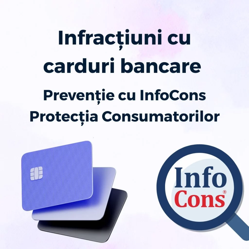 Infracţiuni cu carduri bancare - Prevenție cu InfoCons Protecția Consumatorilor