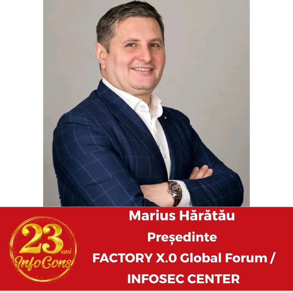 Marius Hărătău - Președinte FACTORY X.0 Global Forum / INFOSEC CENTER - 23 de ani InfoCons Protecția Consumatorului