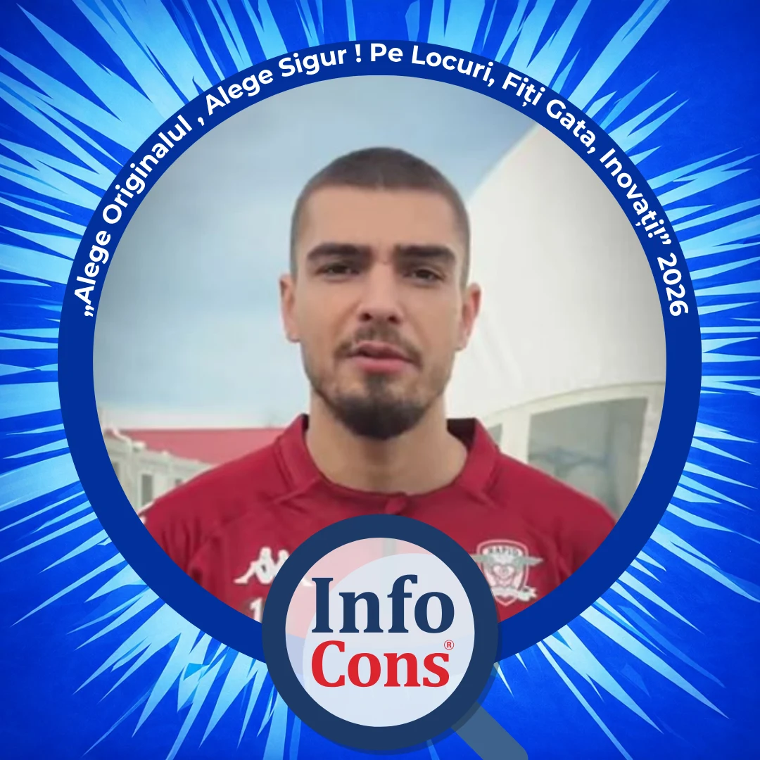 Mesajul domnului Denis Ciobotariu , Fotbalist – FC Rapid 1923 – Ziua Mondiala a Proprietatii Intelectuale 2026 / IP Day – Inovați cu InfoCons pentru Proprietate Intelectuala !